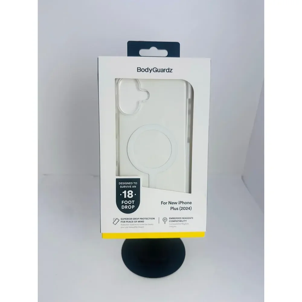 BodyGuardz Ace Pro iPhone 16 Plus Clear/White MagSafe Case NWT